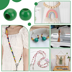 250 шт. деревянные европейские бусины-рондели&nbsp;WOOD-PH0003-47A