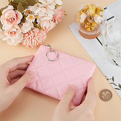 Сумки из искусственной кожи с ромбическим узором на молнии&nbsp;ABAG-WH0040-12B-10