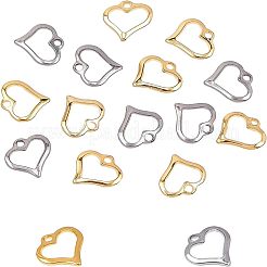 Подвески в виде открытого сердца из нержавеющей стали 304&nbsp;STAS-UN0003-61