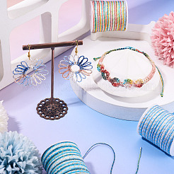 8 рулон двухцветного сегментно окрашенного нейлонового металлического шнура&nbsp;NWIR-TA0001-33