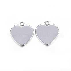 Подвеска-кабошон из нержавеющей стали 304&nbsp;LS-STAS-P210-10P-03