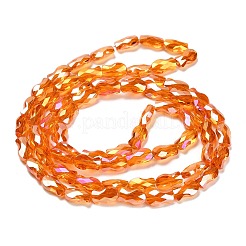 Стеклянные бусины с гальваническим покрытием &nbsp;EGLA-P066-01A-AB10