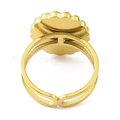 Кольца-манжеты из нержавеющей стали 304 с эмалью для женщин&nbsp;RJEW-F166-39G-01