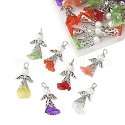 50 шт. подвески из стеклянного жемчуга и акрила&nbsp;PALLOY-JF03947