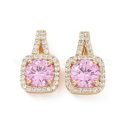 Латунные микро проложить кубического циркония подвески&nbsp;KK-E068-VC427