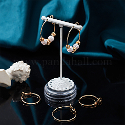 16 шт. 2-х размеров серьги-кольца из латуни&nbsp;KK-BC0011-07