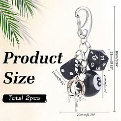 2 шт. подвесные украшения из акрила&nbsp;HJEW-ME00025