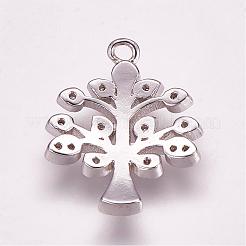 Латунные микро проложить кубического циркония подвески&nbsp;ZIRC-G099-37P