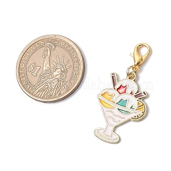 8 шт. подвеска из эмалевого сплава в виде десерта&nbsp;HJEW-JM03193