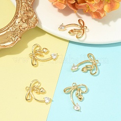 5 шт. Латунные подвески с микропаве&nbsp;KK-YW0004-13