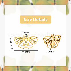 12 шт. подвески из нержавеющей стали 201 двух цветов&nbsp;STAS-DC0013-95