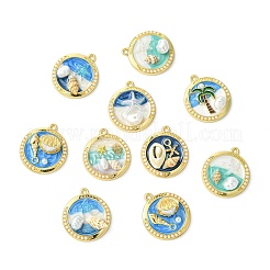 14шт 7 стиля подвески из цинкового сплава с эмалью&nbsp;FIND-CJ0004-63