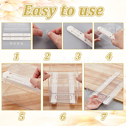 Пластиковый ящик для корзины Hips с выдвижным ящиком&nbsp;AJEW-WH0609-290