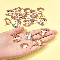 20шт 5 стиля подвески из сплава с эмалью&nbsp;ENAM-FS0003-06