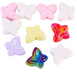 10шт УФ-покрытие непрозрачные акриловые бусины&nbsp;OACR-TA0004-08