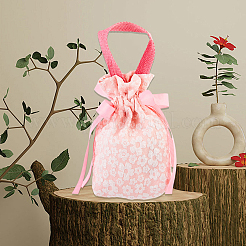 Мешки для хранения из ткани с цветочным принтом и завязками&nbsp;ABAG-WH20010-20B-02