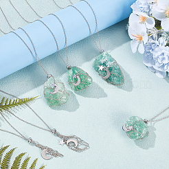 Ожерелье с держателем в виде кристаллической клетки&nbsp;NJEW-AB00035