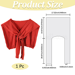 Полипропиленовые свитера-шальки для женщин&nbsp;AJEW-WH20080-27C