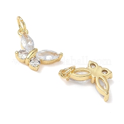 Медные прозрачные кубические циркониевые подвески&nbsp;KK-L253-18G-02