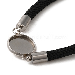 Изготовление браслетов из миланского шнура и нержавеющей стали 304&nbsp;MAK-H004-02E-P01