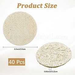 40 шт. натуральная мочалка-губка для отшелушивания кожи лица&nbsp;MRMJ-CN0001-01A