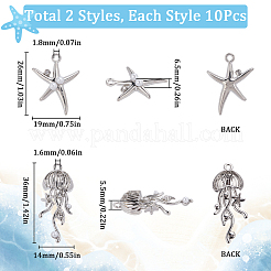 20 шт. 2 подвески из сплава смолы FIND-SC0013-38