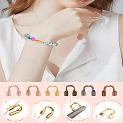 240шт 8 стиля латунной проволоки защитный кожух&nbsp;KK-LP0004-71