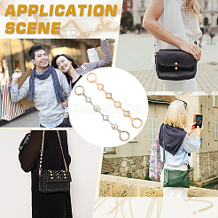 2 шт. 2-цветный удлинитель ремешка для сумки из сплава и стекла&nbsp;FIND-CN0001-71