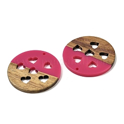 Подвески из смолы и ореха&nbsp;WOOD-I013-05C