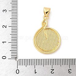 Подвески из латуни с натуральными белыми ракушками&nbsp;KK-S522-14G