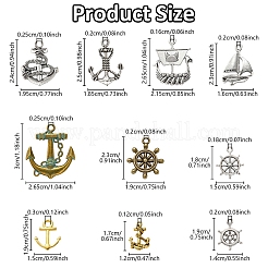 100шт 10 стиля подвески из сплава в тибетском стиле&nbsp;FIND-YW0007-14