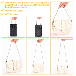 Железная кабельная цепочка для кошелька&nbsp;AJEW-AB00082-02