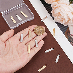 12 шт. подвески из нержавеющей стали 304 двух цветов&nbsp;FIND-UN0003-79