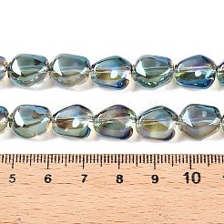 Стеклянные бусины с гальваническим покрытием &nbsp;EGLA-T021-08G