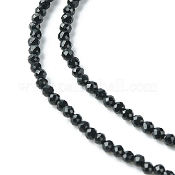 Натуральный черный турмалин бисер нитей&nbsp;X-G-F748-Y01-01