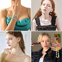 900шт 5 цвета покрытия акриловых бусин&nbsp;OACR-YW0002-42