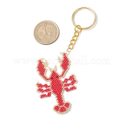 Подвески-брелки из стеклянных бусин&nbsp;KEYC-MZ00050