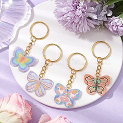 4шт 4 стиля железных брелоков&nbsp;KEYC-JKC00945