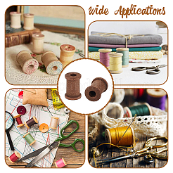 Катушки с деревянными нитками&nbsp;TOOL-WH0125-106A-02