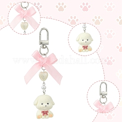 Подвесные украшения из искусственного жемчуга и смолы&nbsp;HJEW-YW00332