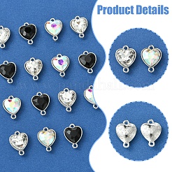 18 шт. 3-цветные литые стеклянные звенья/соединители&nbsp;GLAA-FS0001-95