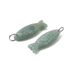 Резные подвески из натурального амазонита&nbsp;X-G-G314-01P-06