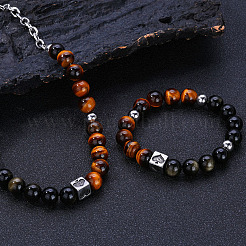 Наборы круглых бусин из нержавеющей стали 304&nbsp;FS-WG3D587-03