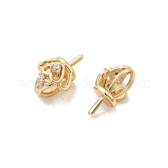 Латунные микро проложить кубического циркония кулон поручительств&nbsp;KK-Z131-04G