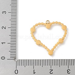 Подвески из нержавеющей стали 304 со стразами&nbsp;STAS-Z122-54G-01