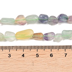 Природных красочные флюорита бисер нитей&nbsp;G-P497-01C-18