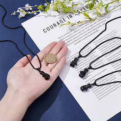 4 шт. ожерелье с подвеской в виде боксерских перчаток из сплава&nbsp;NJEW-UN0001-63EB