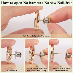 12 шт. пряжка для штор из цинкового сплава без гвоздей&nbsp;FIND-GF0007-41C