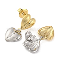 Ионное покрытие (ip) серьги-гвоздики из нержавеющей стали 304 для женщин EJEW-N054-14