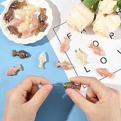 20шт непрозрачные акриловые бусины с покрытием&nbsp;MACR-YW0004-12